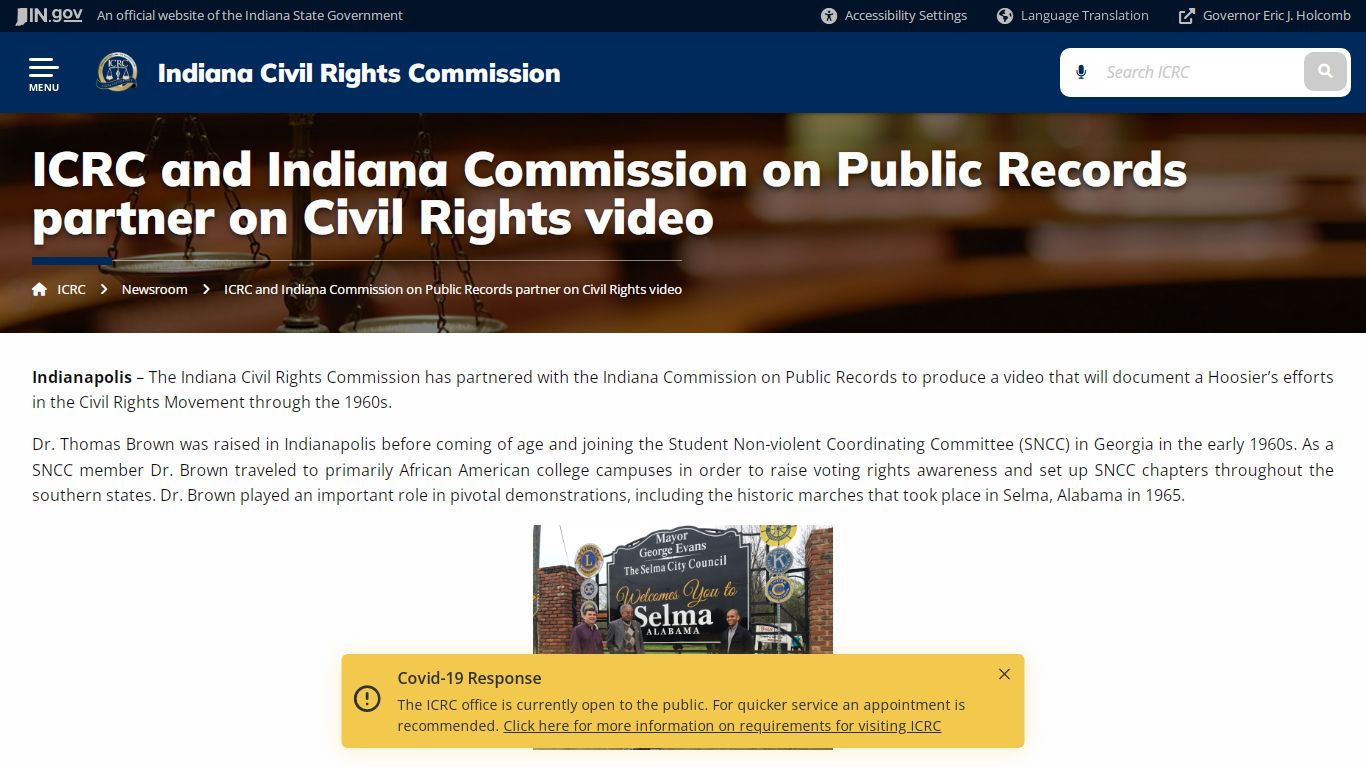 ICRC: ICRC and Indiana Commission on Public Records partner on Civil ...
